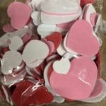 Foam Heart shapes pack 250