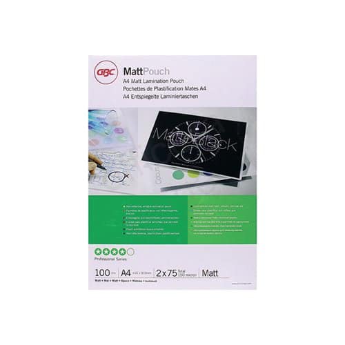 A4 Matt Lamination pouches 150mic box 100