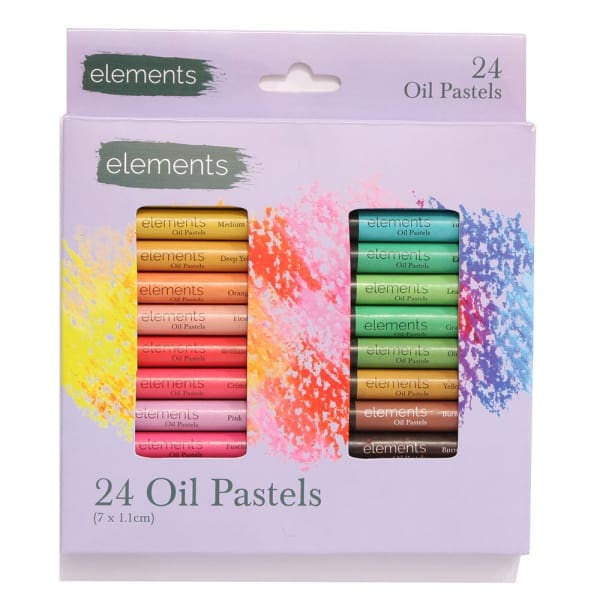 Oil pastels box 24
