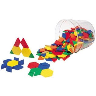 Wooden Pattern blocks (250 pcs)