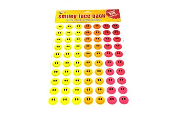 SM-3675  A4 sheet Smile faces reward stickers pack 280