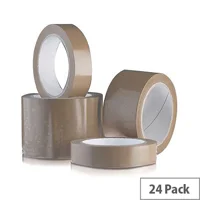 sy330002 72mm Brown Vinyl Packing Tape - Image 1