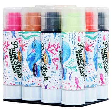 Washable Poster Paint Sticks 12 Asst Cdu