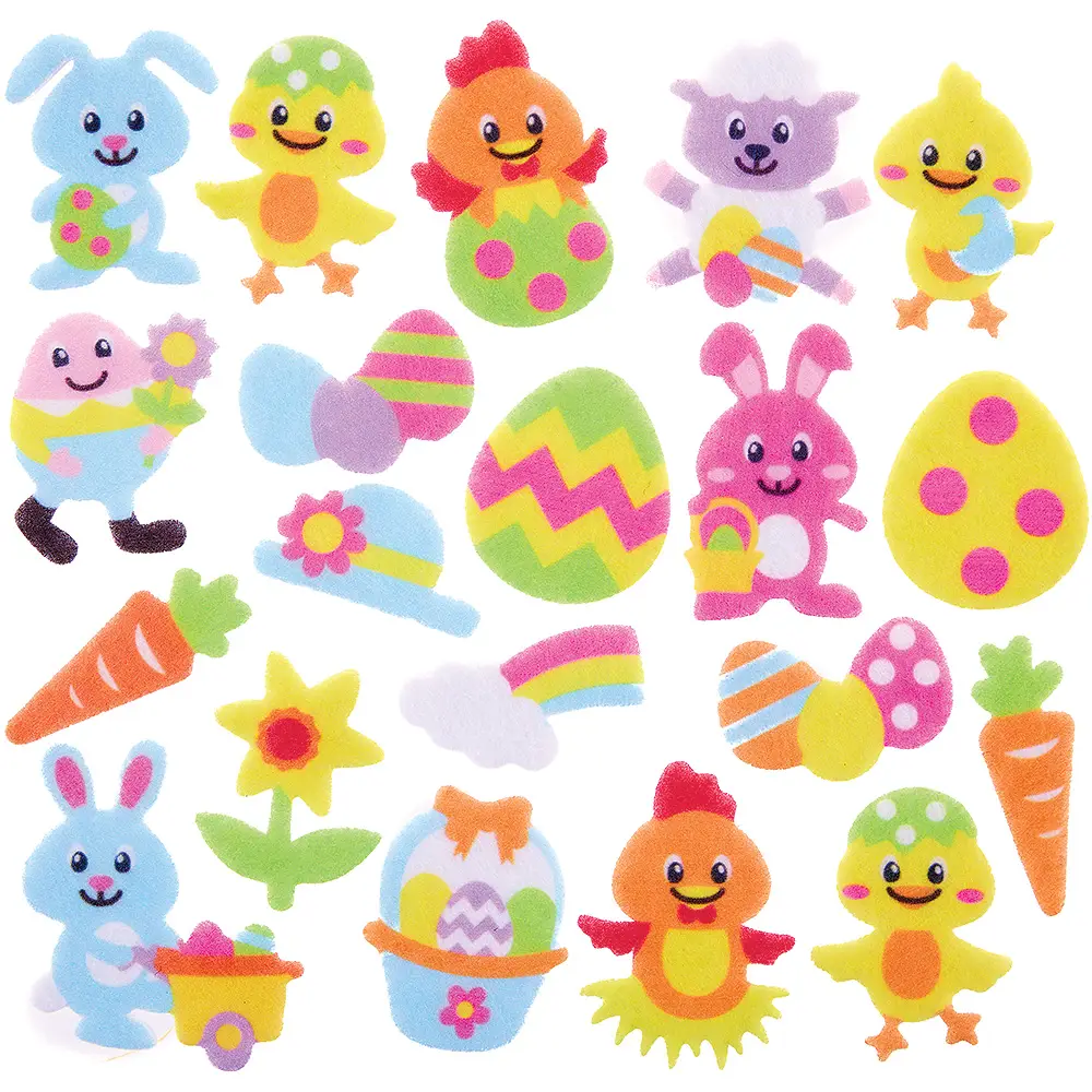 fx536y-m2 Easter Felt Stickers pack 100 - Image 1