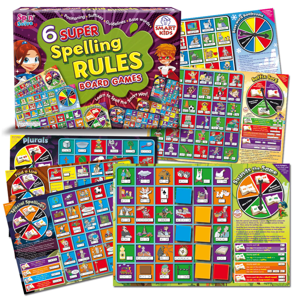 L68_1024x (1) L68 6 Super Spelling Rules Board Games - Image 1