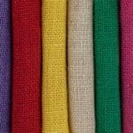 Coloured Hessian Assorted pack 6 sheets 9" x 11"
