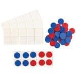 Plastic ten frame tray
