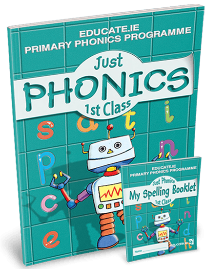 1ph 9781910468395 Just Phonics - 1st Class (plus My Spelling Booklet) Educate - Image 1
