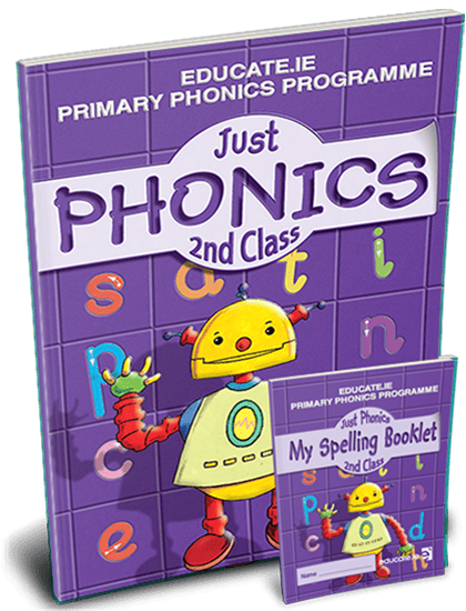 2ph 9781910468418 Just Phonics - 2nd Class (plus My Spelling Booklet) Educate - Image 1