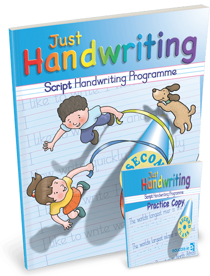 Just-Hand-2 9781912725281 Just Handwriting CURSIVE 2nd Class (incl Free Practice Copy) Educate - Image 1