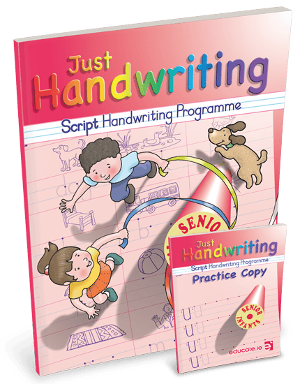 Just-Hand-SI 9781912725243 Just Handwriting CURSIVE Senior Infants (incl Free Practice Copy) Educate - Image 1
