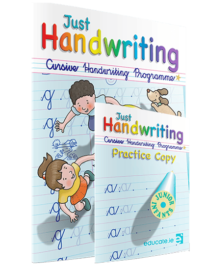 JustHandwriting-JF 9781910936474 Just Handwriting SCRIPT Junior Infants (incl Free Practice Copy) Educate - Image 1