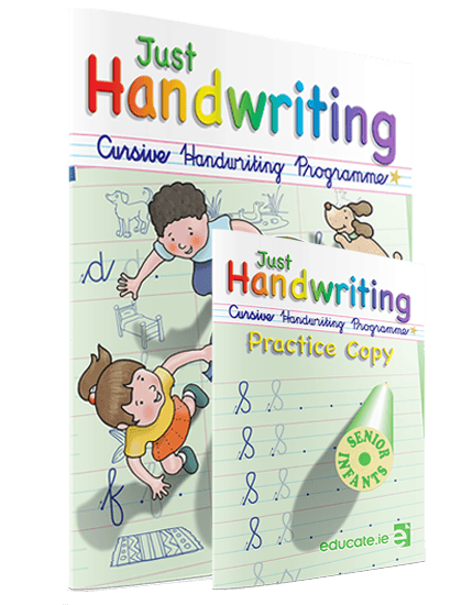 JustHandwriting-SF 9781910936498 Just Handwriting SCRIPT Senior Infants (incl Free Practice Copy) Educate - Image 1