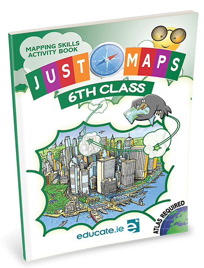 Maps6 9781910936603 Just Maps 6th Class Educate - Image 1
