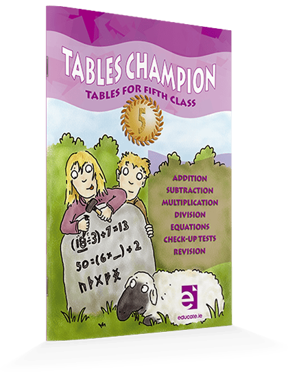 Tables-Champion-5th-Class_0 9781908507273 Tables Champion - 5th Class Educate - Image 1