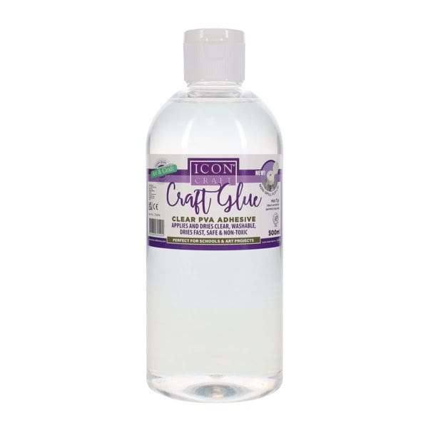 clear glue 500ml Clear PVA Craft Glue - Image 1