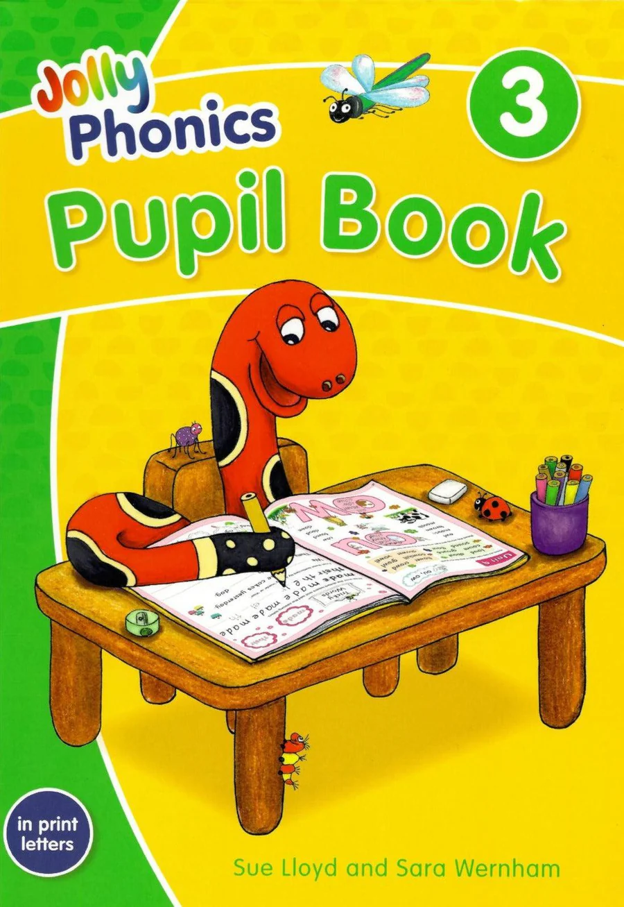9781844147212-front.webp Jolly Phonics Pupil Book 3 - in Print Letters (Colour) - Image 1
