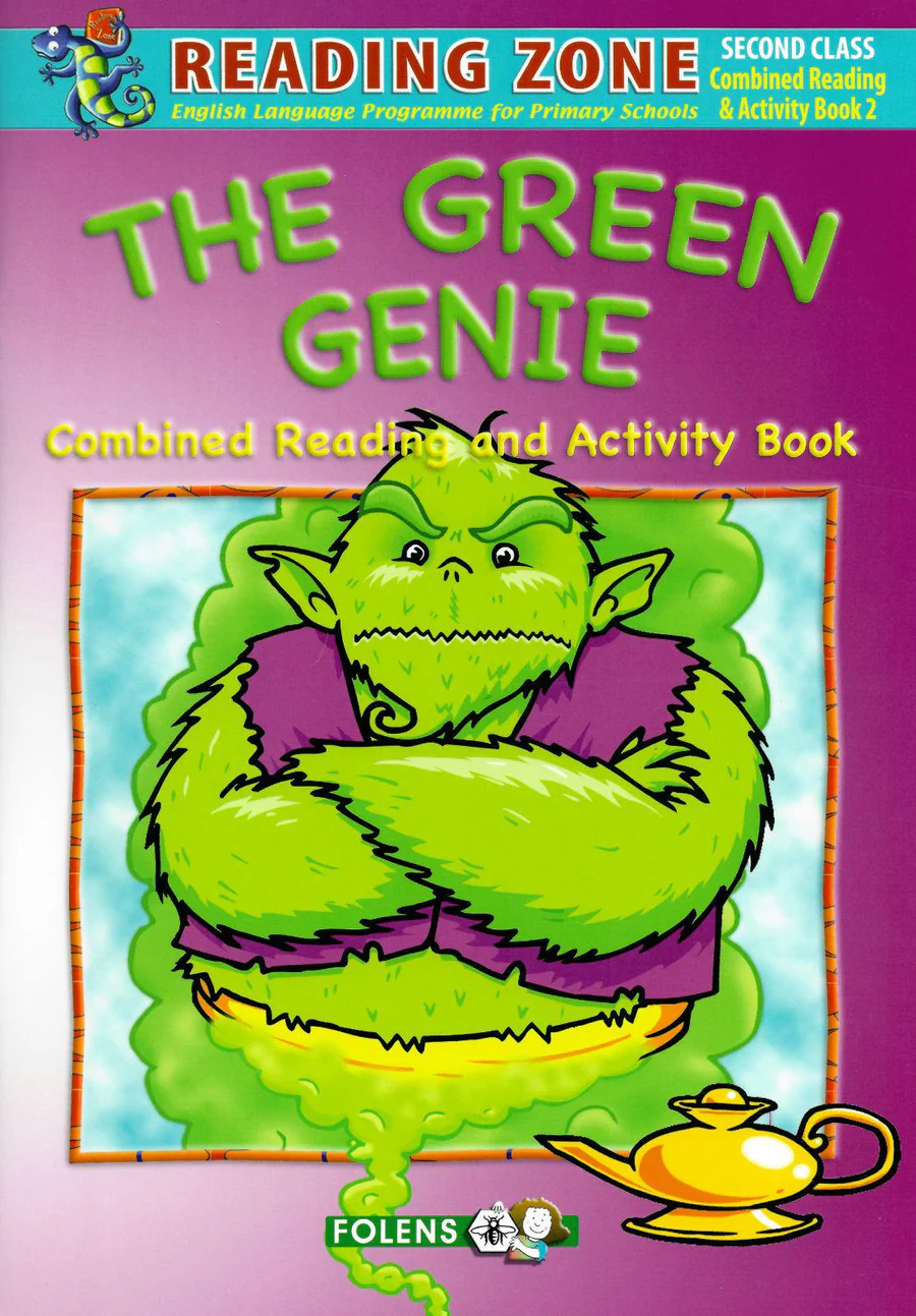 9781847416230front_4f82d483-8f51-4109-90bf-1abefd5405cd.webp Reading Zone - The Green Genie Reading & Activity Book - Image 1
