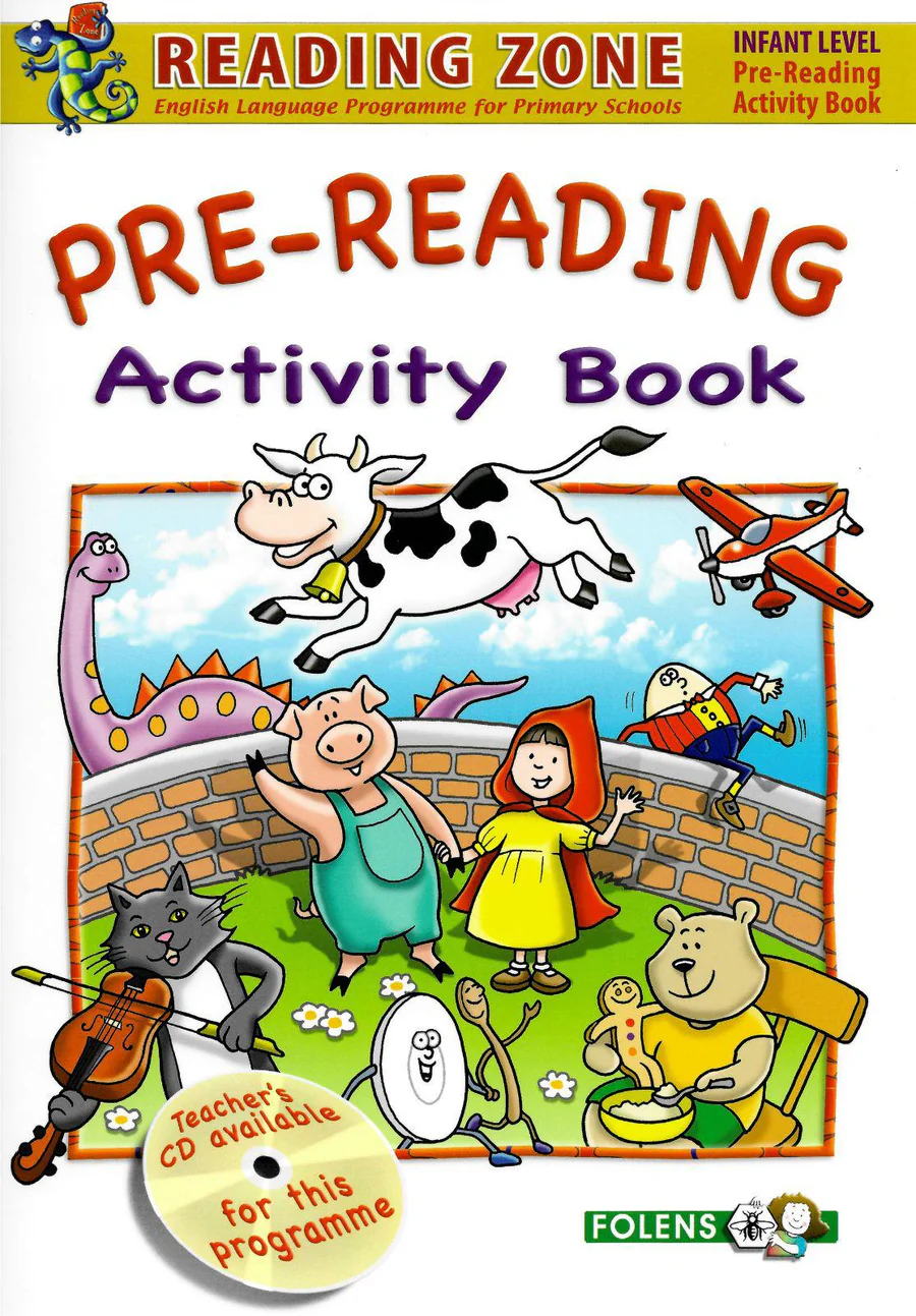 9781847416254front.webp 9781847416254 Pre-Reading Activity Book - Reading Zone Folens - Image 1
