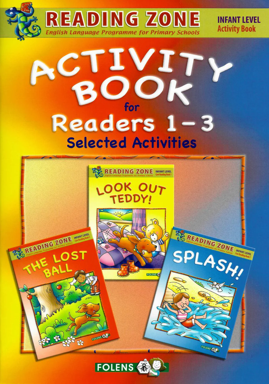9781847419620front.webp Reading Zone Activity Book for Readers 1-3 - Junior Infants Folens - Image 1