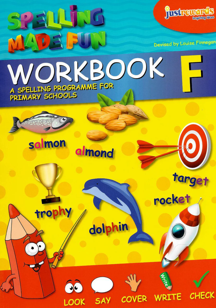9781999710514front Spelling Made Fun Pupils Workbook F - 5th Class ABC - Image 1