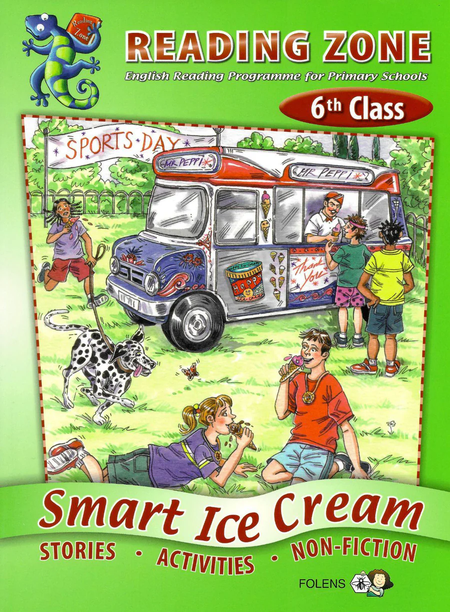9781847412195front Folens 12195 Reading Zone - 6th Class - Smart Ice Cream - Image 1
