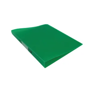 KF02484_01 Q-Connect 2 Ring Binder Frosted A4 Green (25mm capacity and has a spine label) KF02484 Code: KF02484 - Image 1