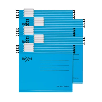 Rexel Classic Suspension Files Foolscap Blue (25 Pack)