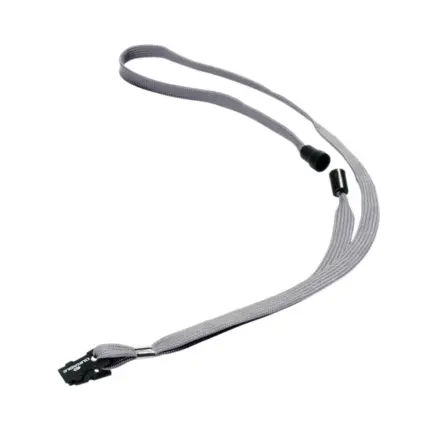 Durable Soft Lanyard with Clip and Safety Release Grey (Pack of 10) 8119/10