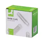 Q-Connect Round Wavy Paperclips 77mm Pack of 100 KF27004